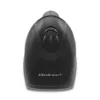 Lector de códigos de barras de mano QOLTEC 50868 — escáner láser 1D/2D, USB con cable e inalámbrico, distancia de trabajo 600 mm, negro