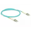 DELOCK cable de fibra óptica LC a LC multimodo OM3 2 m