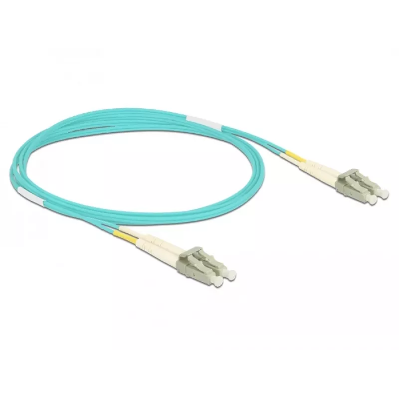 DELOCK cable de fibra óptica LC a LC multimodo OM3 2 m