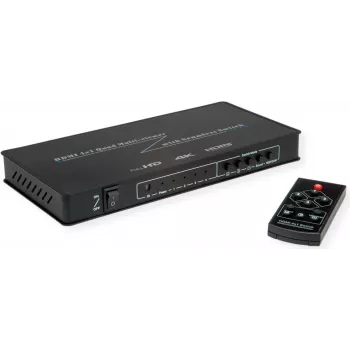 ROLINE conmutador HDMI Quad Multi-Viewer 4 entradas sin interrupciones (14.01.3596)