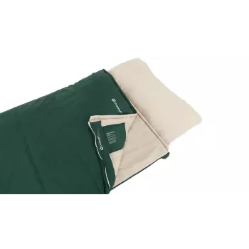 Saco de dormir Outwell Contour Prime adulto rectangular poliéster 850×2200 mm, altura máxima del usuario 190 cm, verde