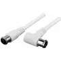 Cable coaxial Preisner FQ-FQW150 1,5 m F blanco