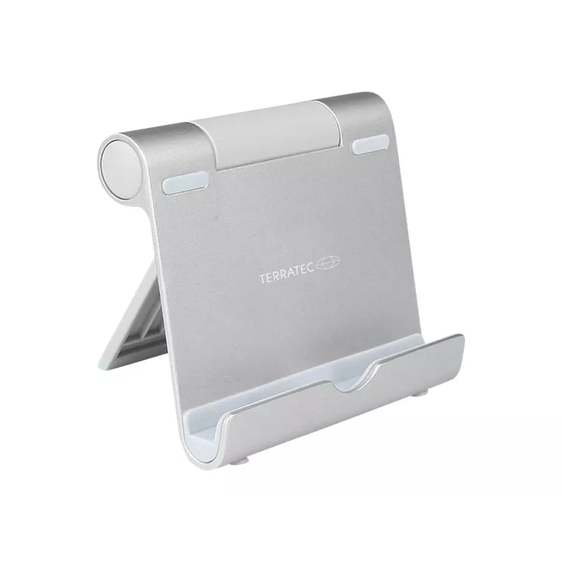 TERRATEC iTab S - Soporte para teléfono móvil / tablet - Aluminio - Plata - Soporte de mesa (219727)