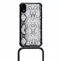 Lookabe Necklace Snake Edition funda de móvil para iPhone XR, plateado/negro