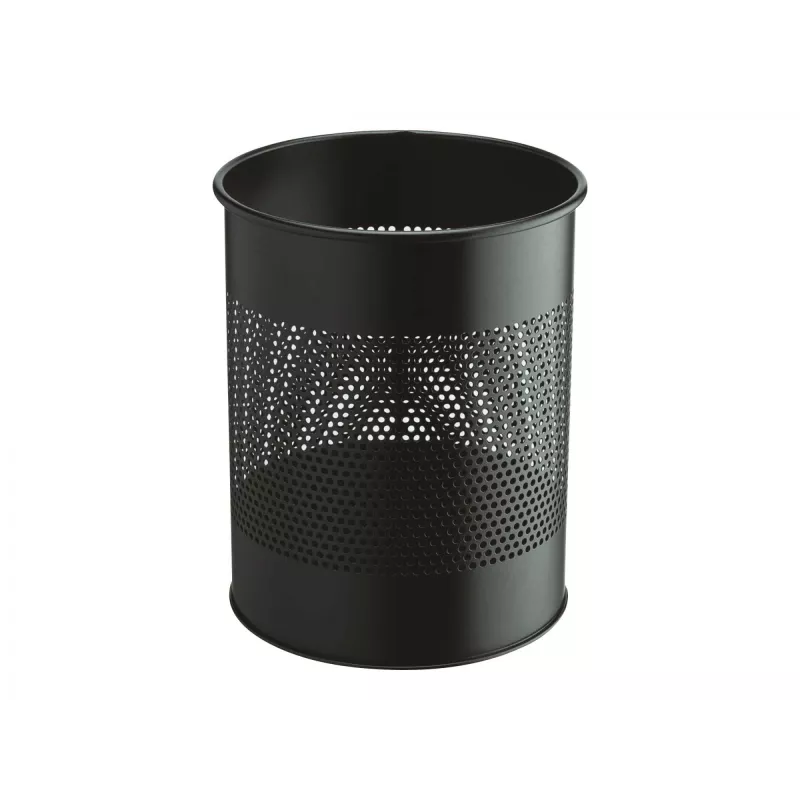 Papelera resistente - Redonda - 15 L - Acero