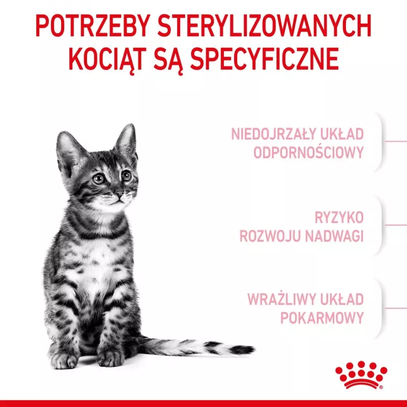 Royal Canin Kitten Sterilised alimento seco para gatos 3,5 kg aves