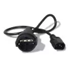 Cable de alimentación APC AP9880 negro 0,6 m conector hembra C14 CEE7/7