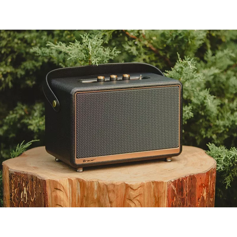 Altavoz estéreo portátil TRACER M45 Negro — Bluetooth 5.0, 45 W RMS, radio FM, micrófono integrado, alimentación por batería
