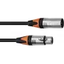 Cable XLR PSSO de 3 pines, 3 m, negro, conector Neutrik