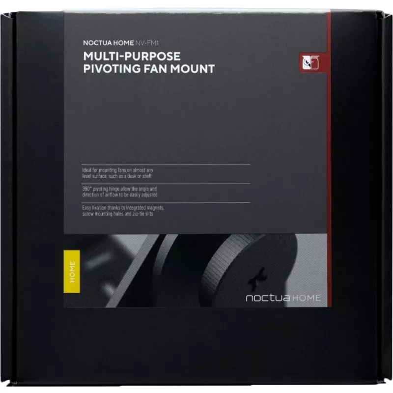 Noctua NV-FM1 soporte de ventilador multiusos giratorio, negro