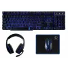 Teclado y ratón Rebeltec SHERMAN Gaming USB QZERTY Inglés Negro