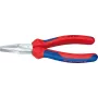 Knipex alicate de punta plana DIN ISO 5745 longitud total 160mm, cromado, fundas multicomponente