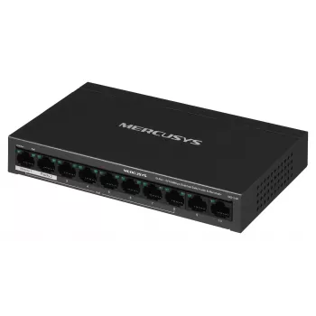 Switch Mercusys MS110P 10 puertos 10/100Mbps POE+ 8 puertos (versión 1.0)