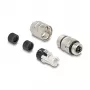 Conector de cable DeLOCK 86056 M12 negro acero inoxidable conector hembra