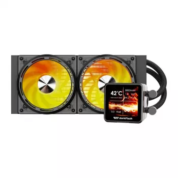 Refrigeración líquida de CPU Darkflash DE240 (negra) — radiador de 240 mm, refrigeración líquida AIO