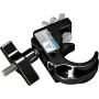 Gancho de teatro EUROLITE TH35-75 negro acero para rigging y suspensión