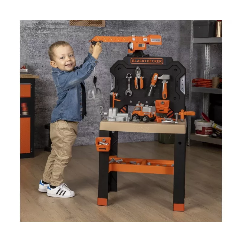 Juguete taller infantil SMOBY Bricolo Builder 7600360741 – Set de herramientas de construcción para juego de rol