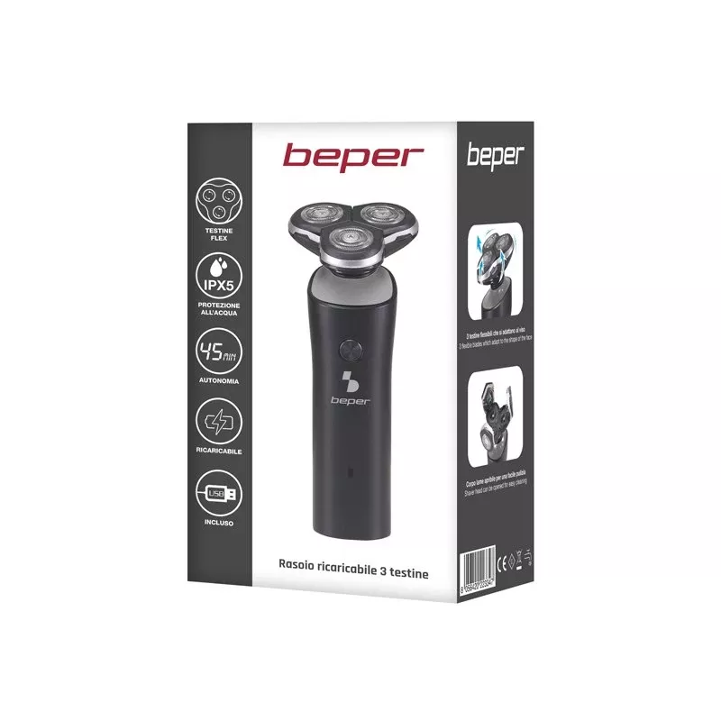Parrilla eléctrica Beper P304BAR003 2000W con revestimiento antiadherente