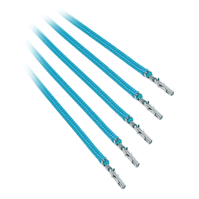 BitFenix Alchemy 2.0 cable para fuente de alimentación, 5× 60 cm, azul claro