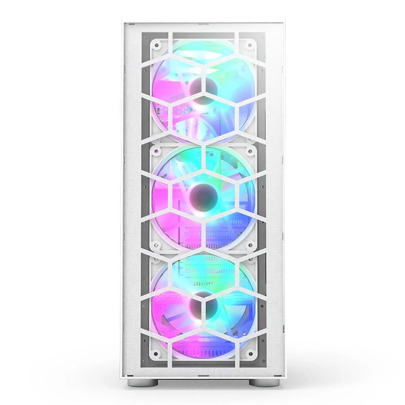 Caja de PC Montech X3 GLASS torre Midi blanca