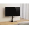 Soporte de TV de suelo GEMBIRD TVS-86ST-01 para televisores de 43–86 pulgadas, negro, base de vidrio templado, VESA 100x100–600x400, máx. 60 kg