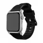 Correa para reloj Nomad Rugged Strap negra con conector plateado para 42/44/45/49 mm