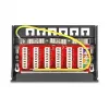Patch panel DELOCK mini sobremesa RJ45 6 puertos Cat.6A apantallado, metal, negro, 80×22×125 mm