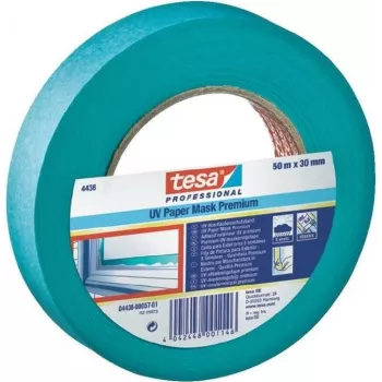 Cinta de enmascarar Tesa 4438-15-00 resistente a los UV, 50 m de longitud, 15 mm de ancho