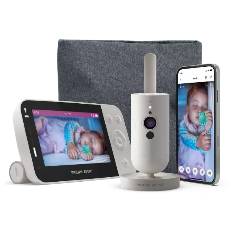 Philips AVENT SCD953/26 Videovigilante para bebés 400 m Wi-Fi Gris, Blanco