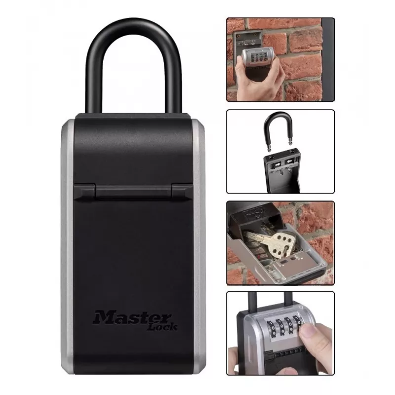 MASTERLOCK 5480EURD estuche con candado de combinación - diseño robusto, modelo 5480EURD
