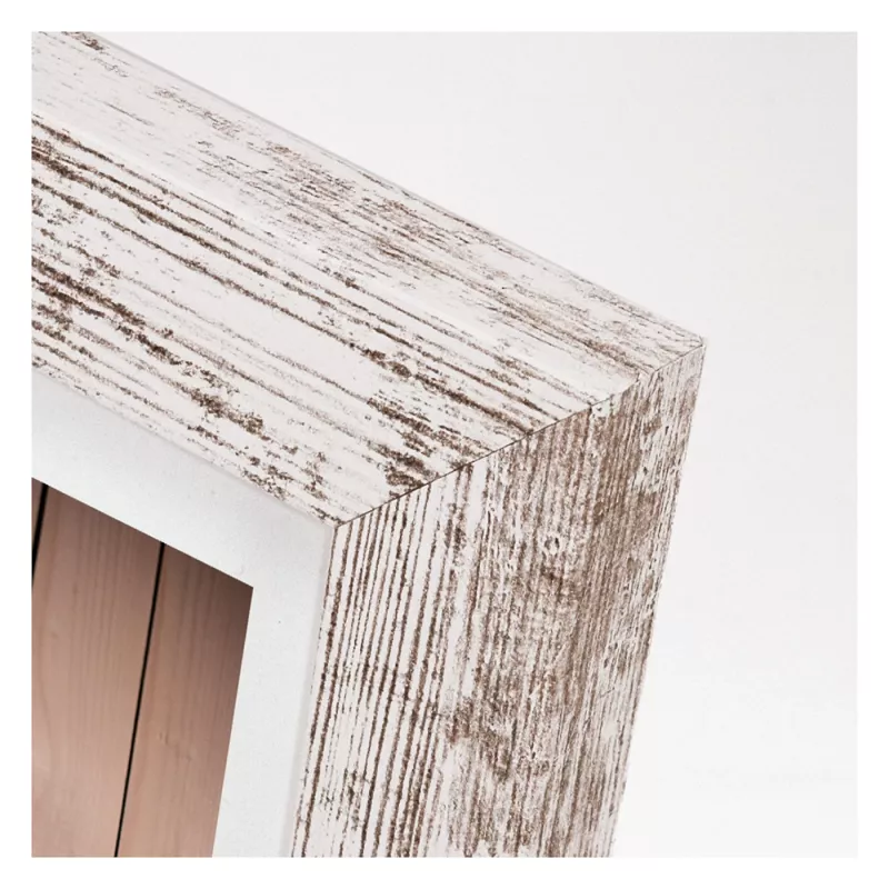2x1 marco de fotos de madera ZEP Nelson6 blanco/marrón 15x15 V21156