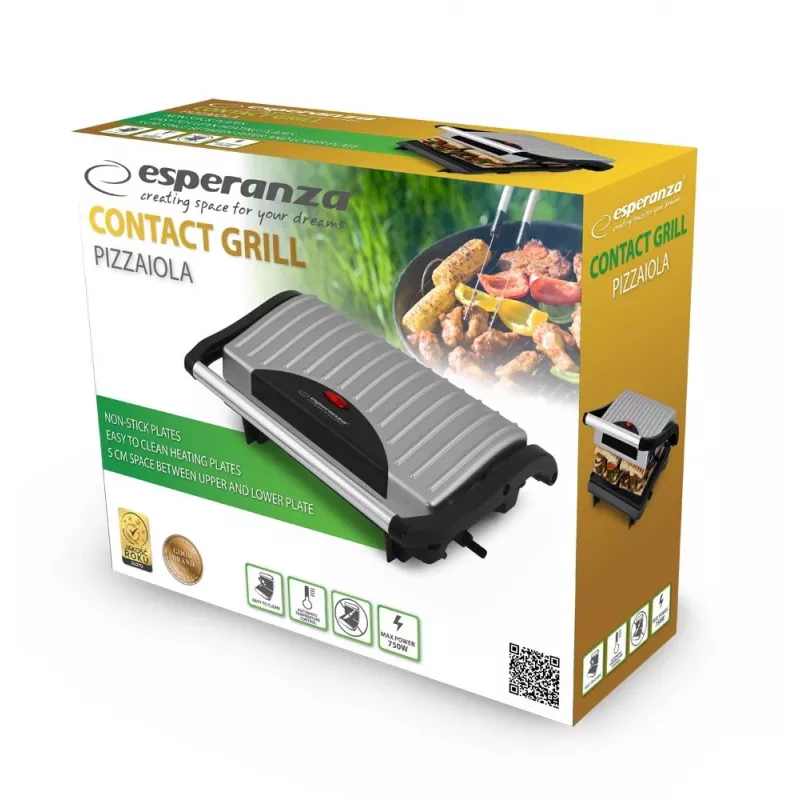 Esperanza Ekg005 parrilla eléctrica de contacto Pizzaiola Ekg005