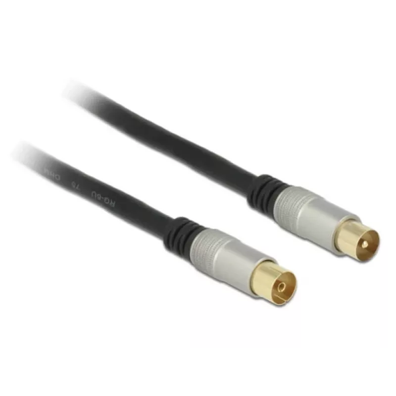 Cable coaxial RG-6/U DeLOCK 88946 2 m IEC Negro