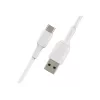 Cable USB Belkin CAB001BT2MWH 2 m USB-A a USB-C blanco