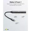 Hub USB Goobay Slim de 4 puertos, USB-C™ a USB-A, USB 3.2 (74457)