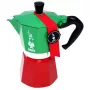 Bialetti Moka Express Italia 6TZ (300 ml) rojo-verde