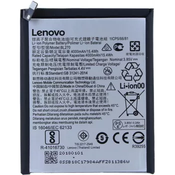 Lenovo - batería de polímero de iones de litio - BL-270 - K6 Plus - 4000mAh (BL-270)