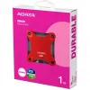 SSD externo ADATA SD620 1 TB, portátil USB 3.2 Gen 2 (Micro-USB B), velocidad de lectura 520 MB/s, velocidad de escritura 460 MB/s, resistente a golpes, Rojo