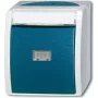 BUSCH-JAEGER Pulsador/contacto de cierre 2621WN-53-201 azul océano 2pol. con placa de identificación 2621WN-53-201 (1484-0-0373)