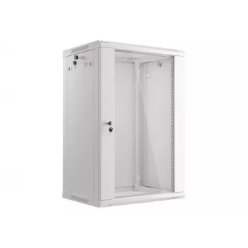 Armario de instalación de pared Lanberg 19'' 18U 600x450mm gris (puerta lisa)