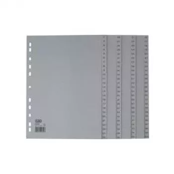 ELBA índice A4 1-100 PP gris 100 lengüetas - material de oficina