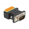 Adaptador DeLOCK D-Sub 9 macho a regleta de bornes con botón a presión