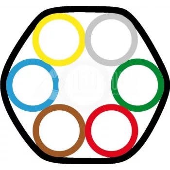 Lightwin ROUND 12/8X7 BL Accesorio de conectividad Negro
