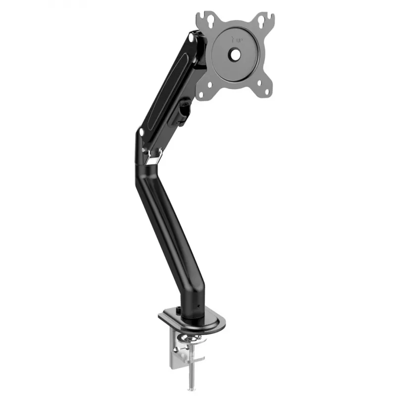 Soporte para monitor Maclean MC-860N, con pistón de gas, 13-27, 8 kg, Negro