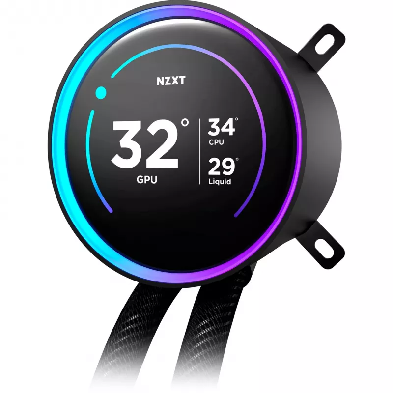 NZXT Kraken Elite 360 RGB refrigeración líquida todo en uno para procesador 12 cm negro 1 ud.