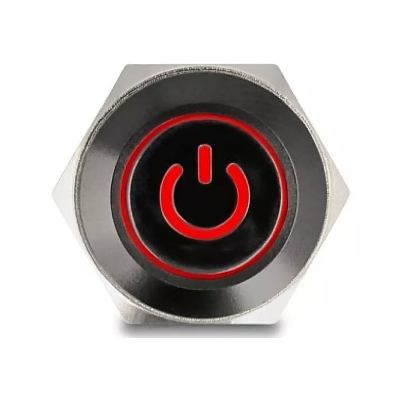 Pulsador DELOCK 22013 16 mm 12 V negro