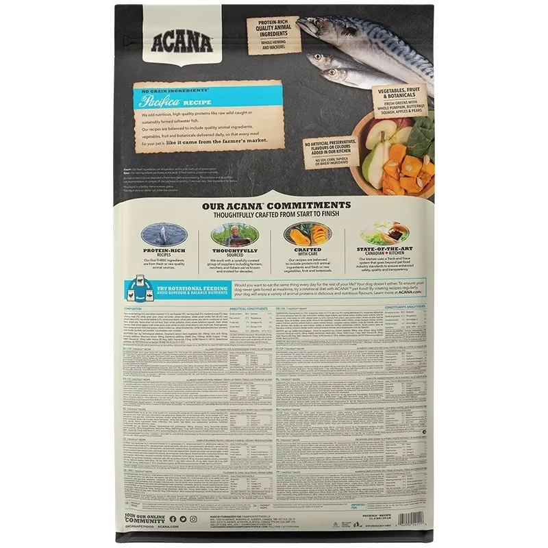 ACANA Highest Protein Pacifica - Pienso para perros - 11,4 kg