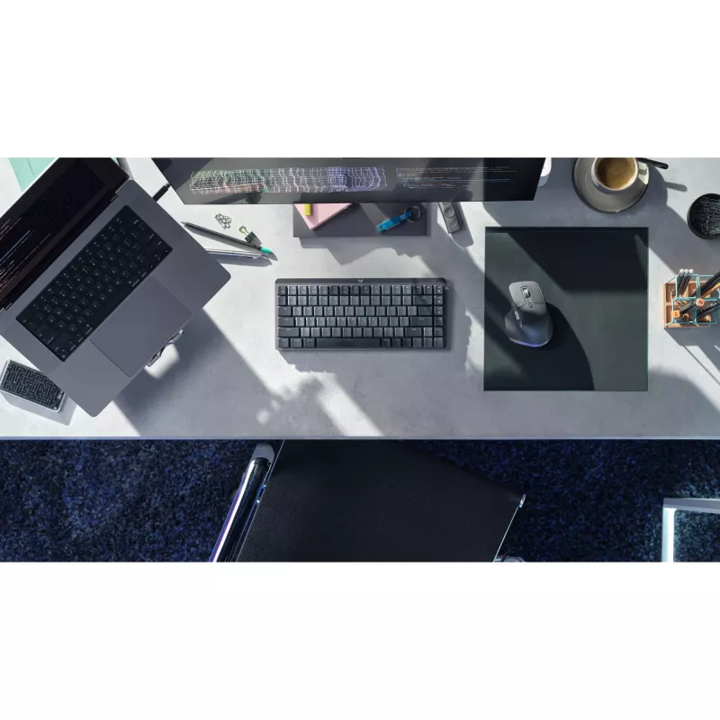 MX Mechanical Mini Teclado inalámbrico retroiluminado minimalista - GRAPHIT - DEU - CLICKY Inalámbrico 1 USB