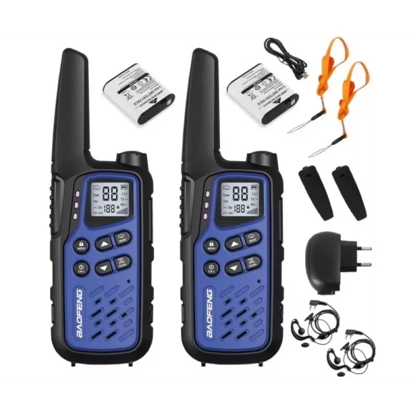 Walkie-talkie Baofeng BF-T25E azul, 2 uds.