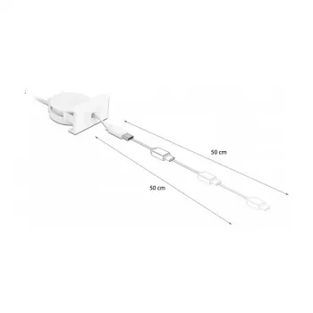 Cable enrollable DeLOCK Easy 45 USB 2.0 Type-A a Type-C 0,62 m